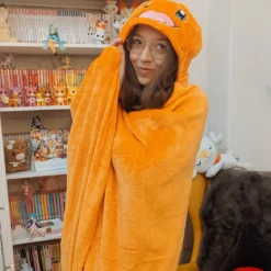 Pokemon - Glumanda Decke mit Kapuze