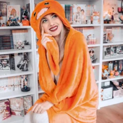 Pokemon - Glumanda Decke mit Kapuze