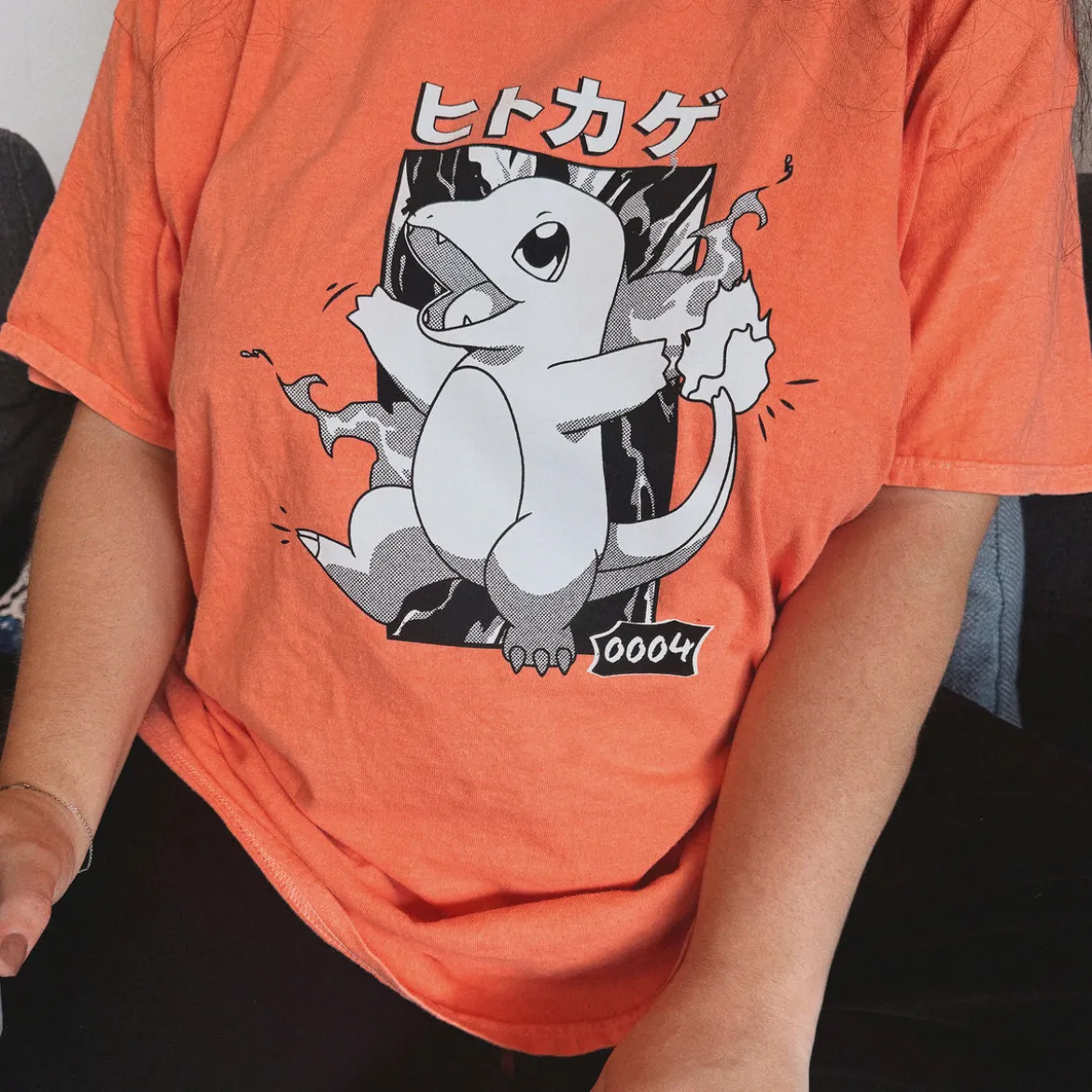 Pokemon - Glumanda Katakana Vintage T-Shirt
