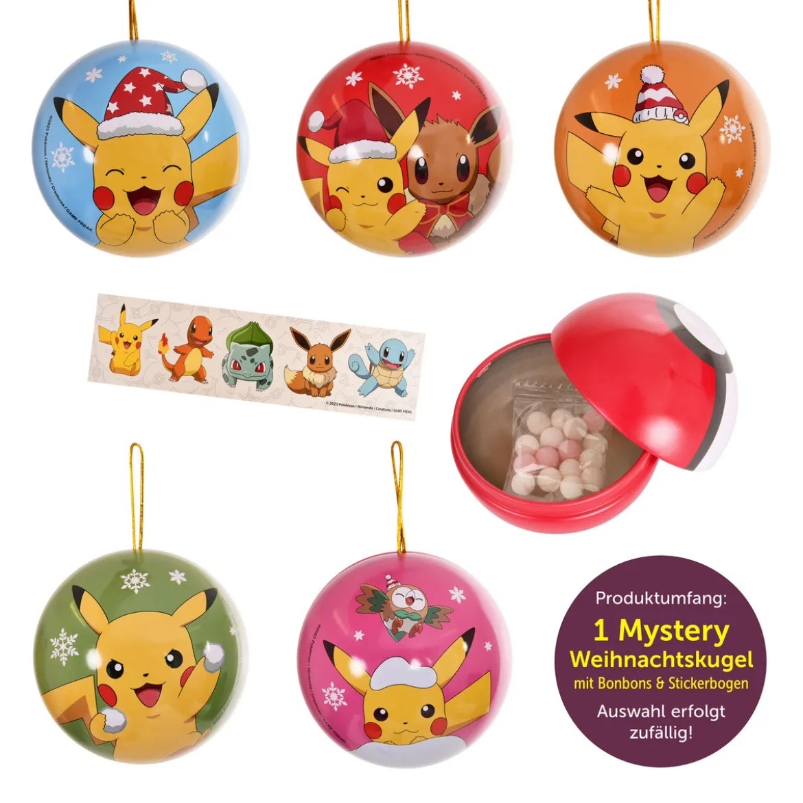 Pokemon - Mystery Weihnachtsbaumkugel