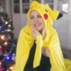 Pokemon - Pikachu Decke mit Kapuze