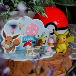 Pokemon - Pikachu Ice Cream 3D SCENE Figur