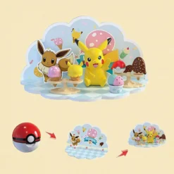 Pokemon - Pikachu Ice Cream 3D SCENE Figur