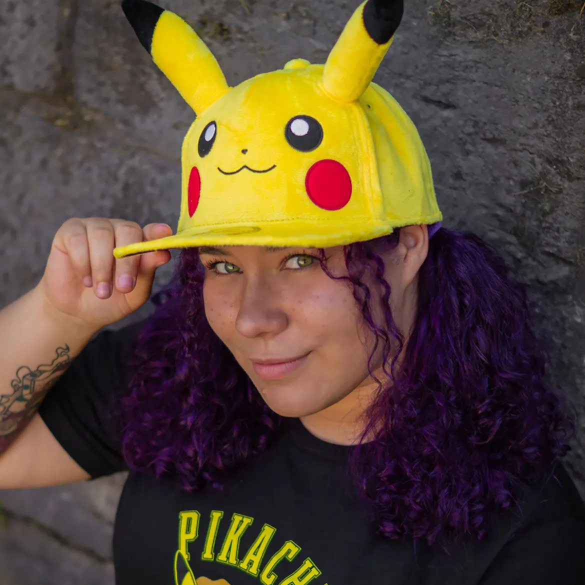 Pokemon - Pikachu Plüsch Snapback Cap