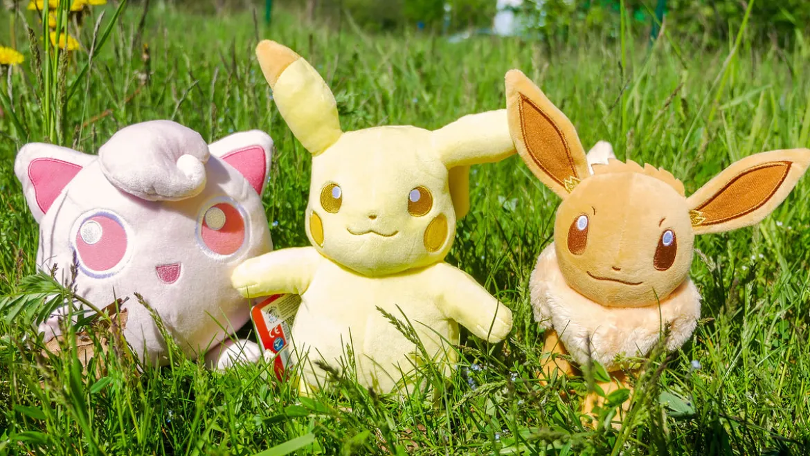 Pokemon - Pummeluff Monochrom Plüsch Figur 17 cm