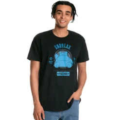 Pokemon - Relaxo College T-Shirt schwarz