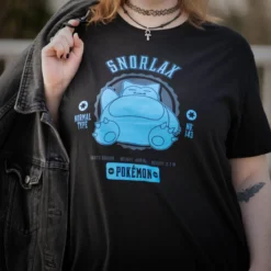 Pokemon - Relaxo College T-Shirt schwarz