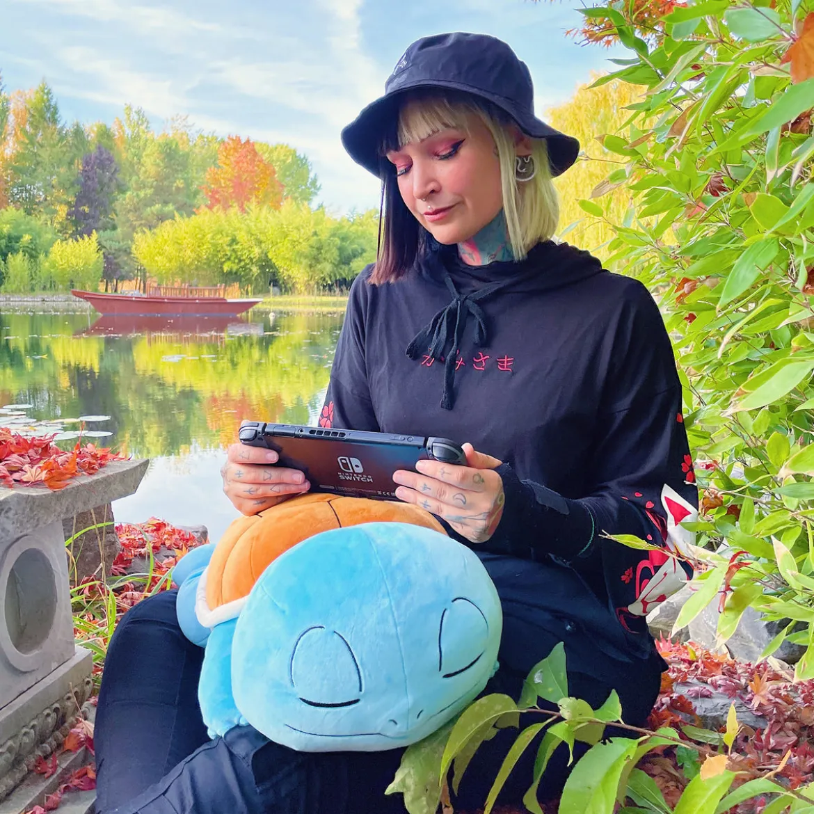 Pokemon - Schiggy Plüsch Figur schlafend