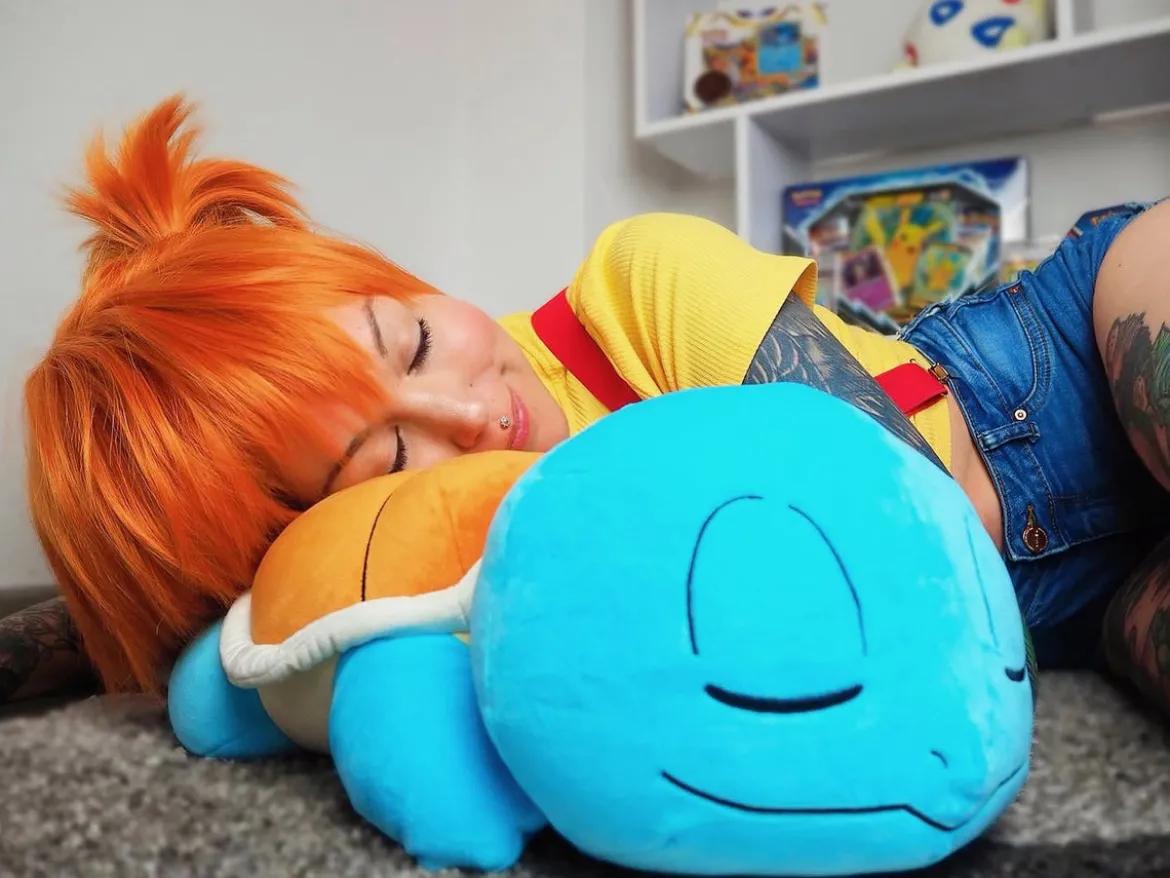 Pokemon - Schiggy Plüsch Figur schlafend