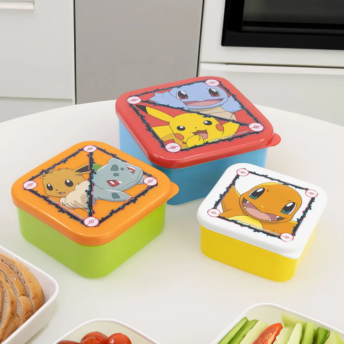 Pokemon - Starter Lunchbox 3er Set