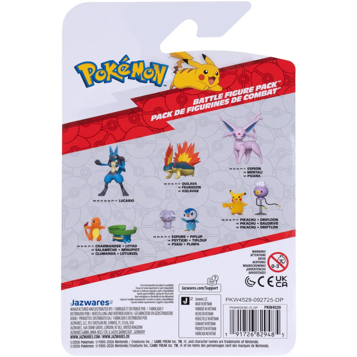 Pokémon Battle Figure Actionfiguren 2er-Pack Loturzel &