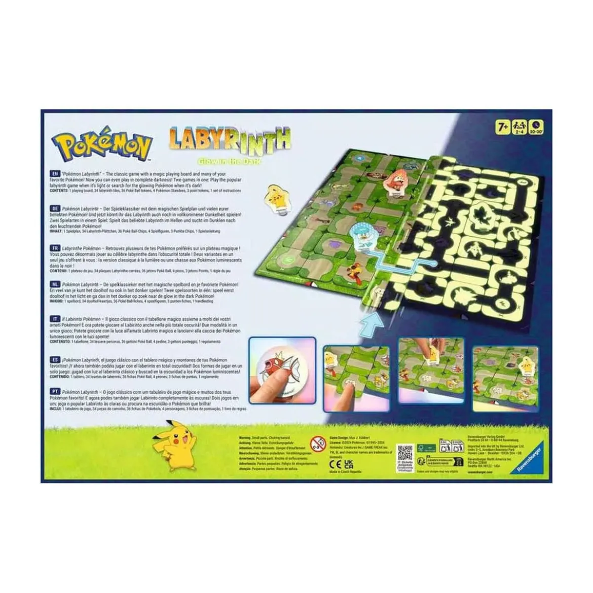 Pokémon Brettspiel Labyrinth Glow in the Dark
