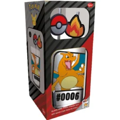 Pokémon Glas Tumbler mit Trinkhalmen Glurak 480 ml