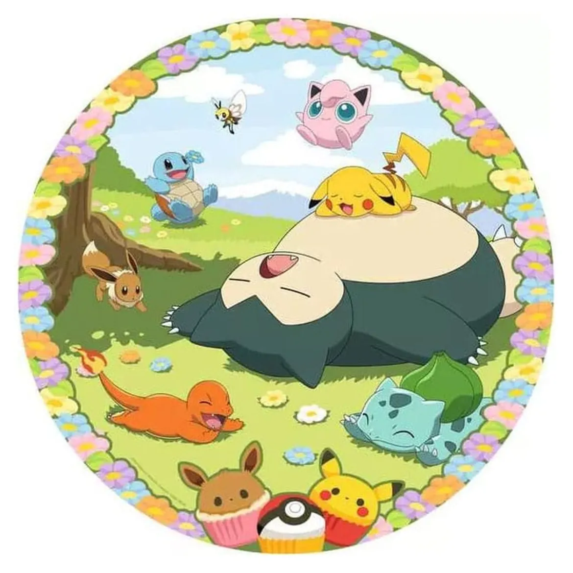 Pokémon Rund-Puzzle Blumige Pokémon (500 Teile)