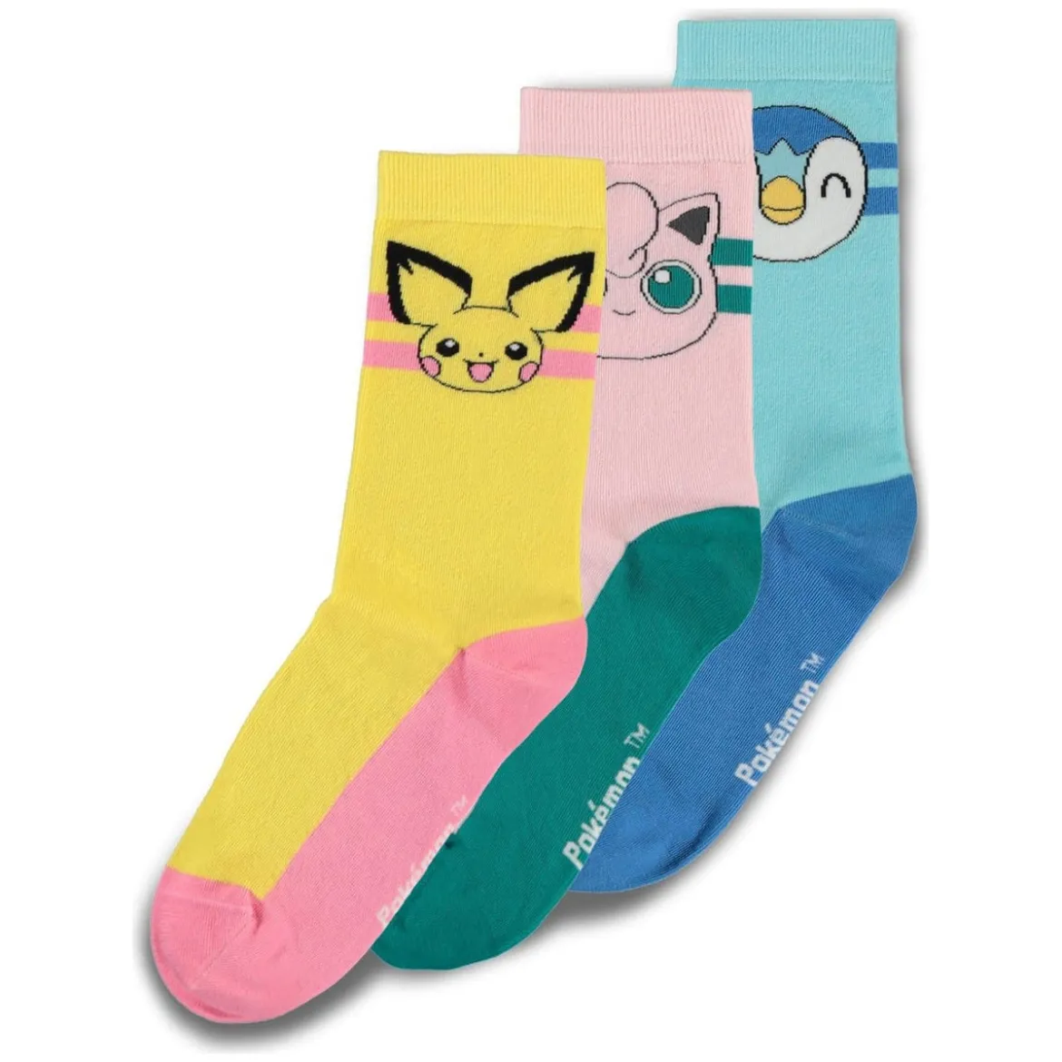 Pokémon Socken 3er-Pack Crew 35-38