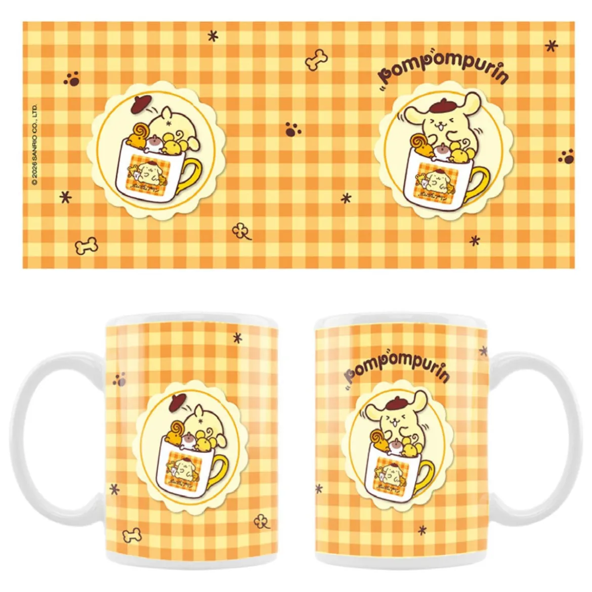 Pompompurin Squishy Cute Purin Tasse - Sanrio