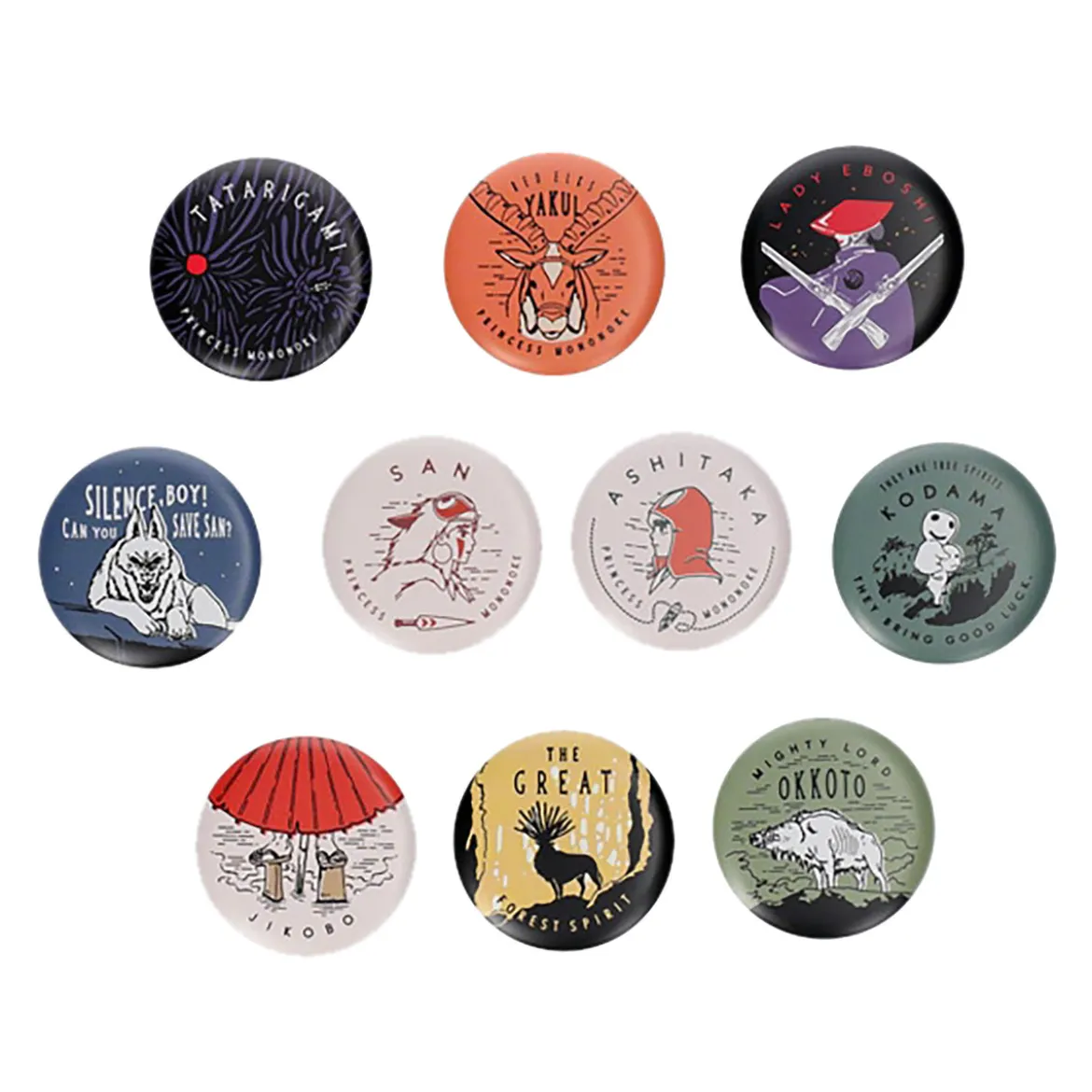 Prinzessin Mononoke Mystery Button