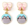 Pusheen Drop Ohrringe Pink Bows