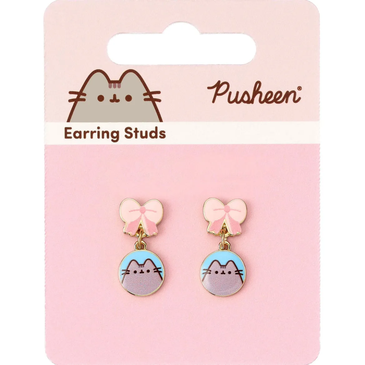 Pusheen Drop Ohrringe Pink Bows