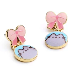 Pusheen Drop Ohrringe Pink Bows