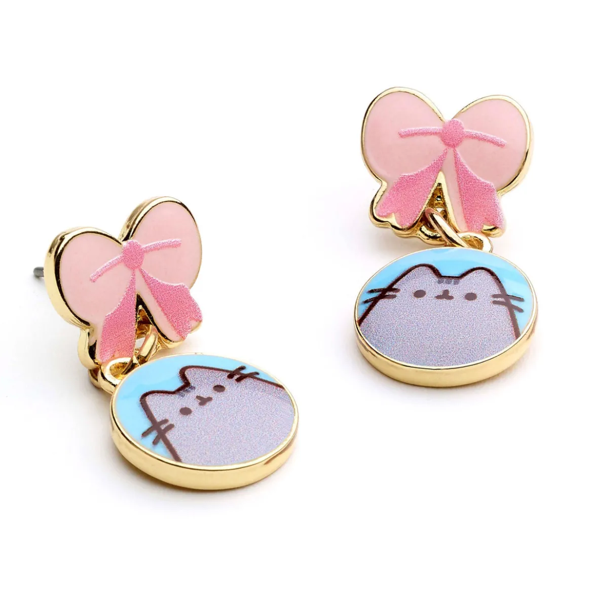 Pusheen Drop Ohrringe Pink Bows