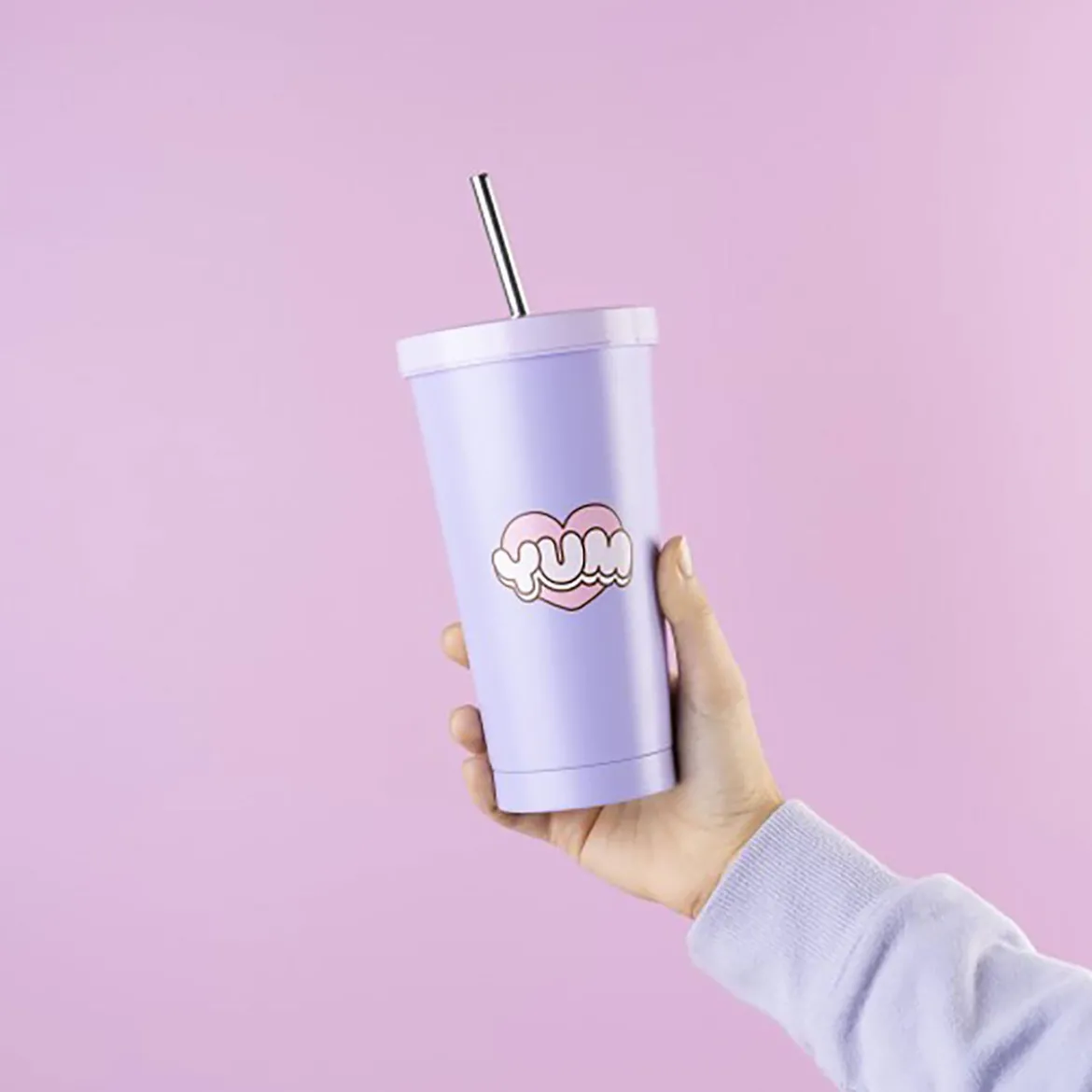 Pusheen - Enjoy Every Day Trinkbecher mit Strohhalm