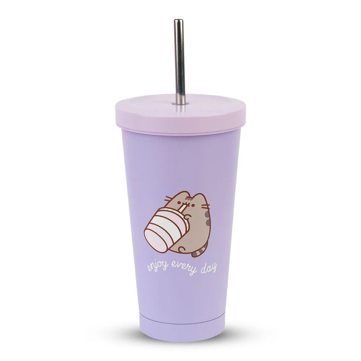 Pusheen - Enjoy Every Day Trinkbecher mit Strohhalm