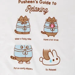 Pusheen - Guide to Relaxing Longshirt Damen weiß