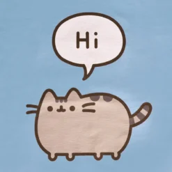 Pusheen - Hi Bye! T-Shirt Damen blau