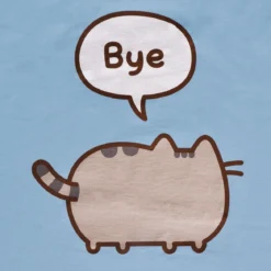 Pusheen - Hi Bye! T-Shirt Damen blau