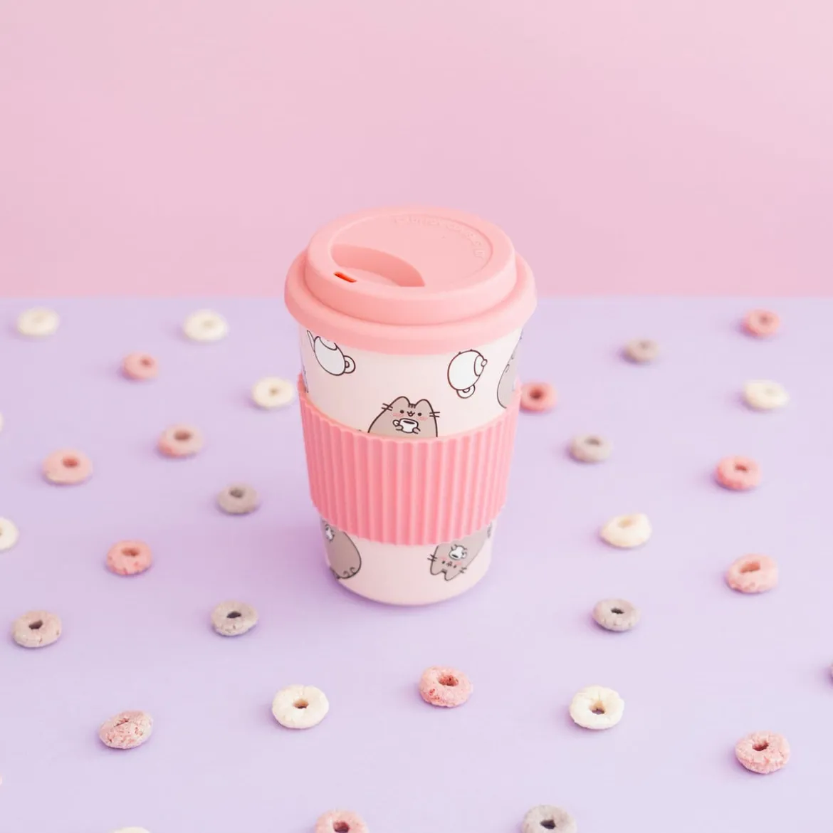 Pusheen Keramikbecher mit Deckel 400 ml