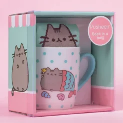 Pusheen - Mermaid Socken und Tasse