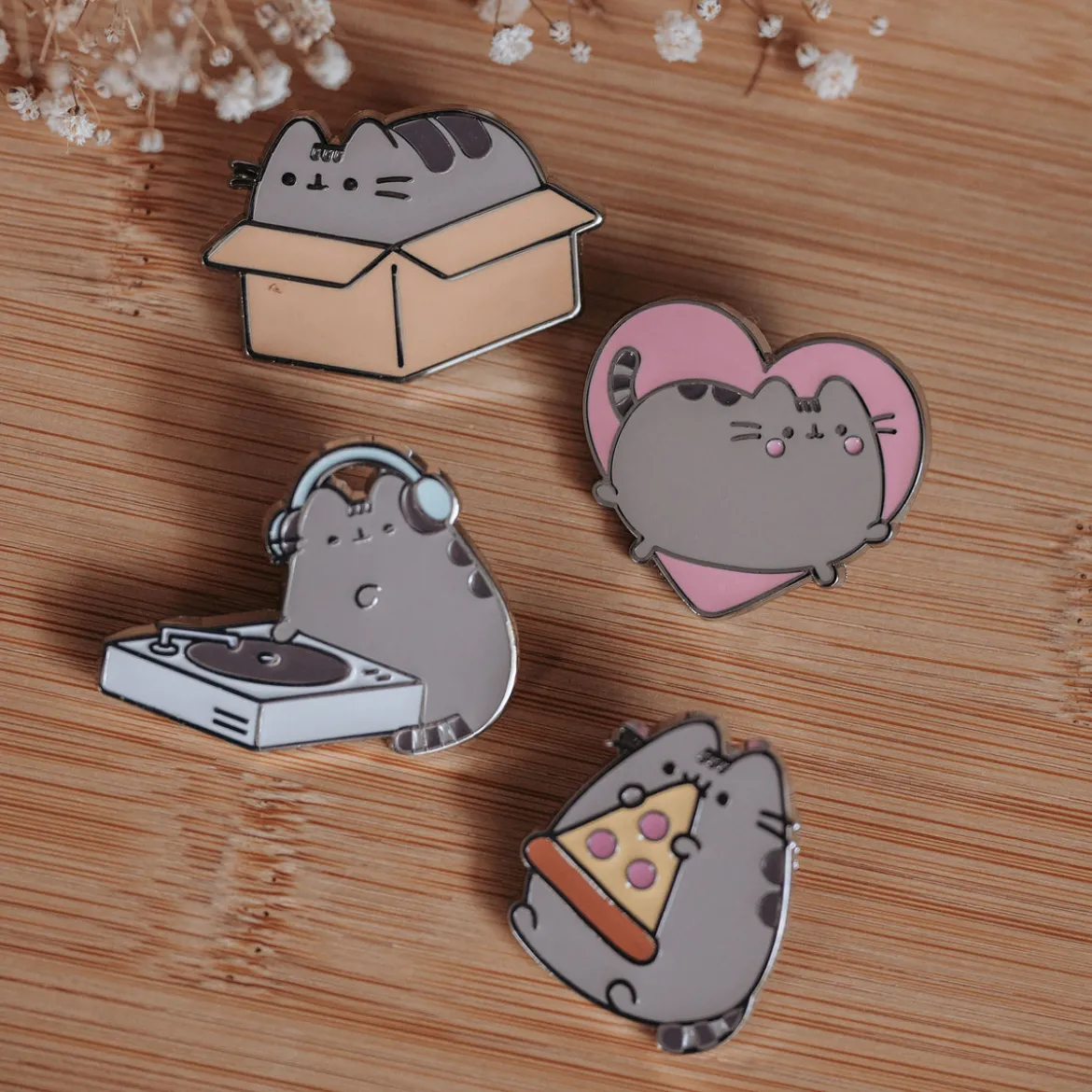 Pusheen - Pins 4er Set