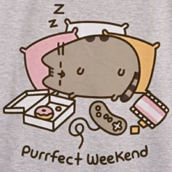 Pusheen - Purrfect Weekend Damen T-Shirt grau