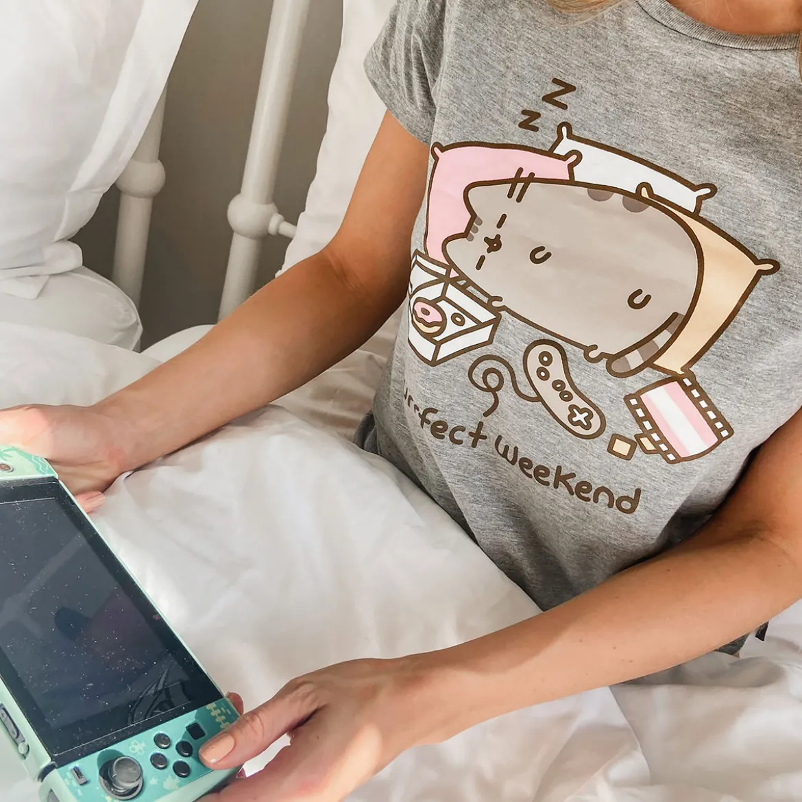 Pusheen - Purrfect Weekend Damen T-Shirt grau