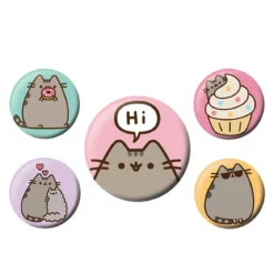Pusheen - Says Hi Button 5er Set