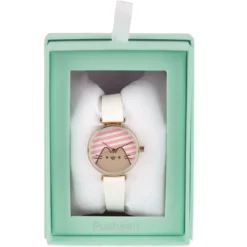 Pusheen - Stripes Uhr weiß