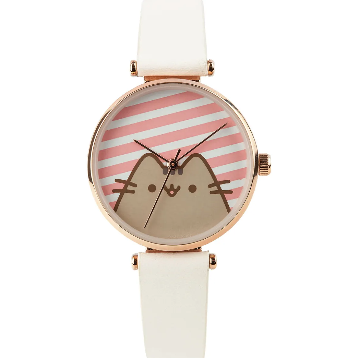 Pusheen - Stripes Uhr weiß