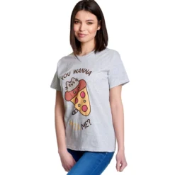 Pusheen - You Wanna Pizza Me T-Shirt grau