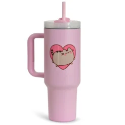 Pusheen - Yum To Go Becher mit Strohhalm