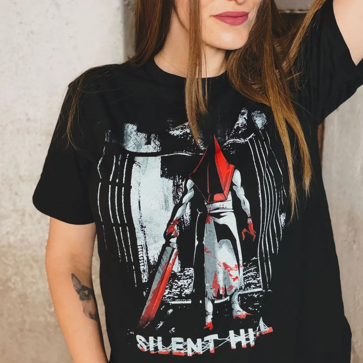 Pyramid Head T-Shirt schwarz für Silent Hill Fans