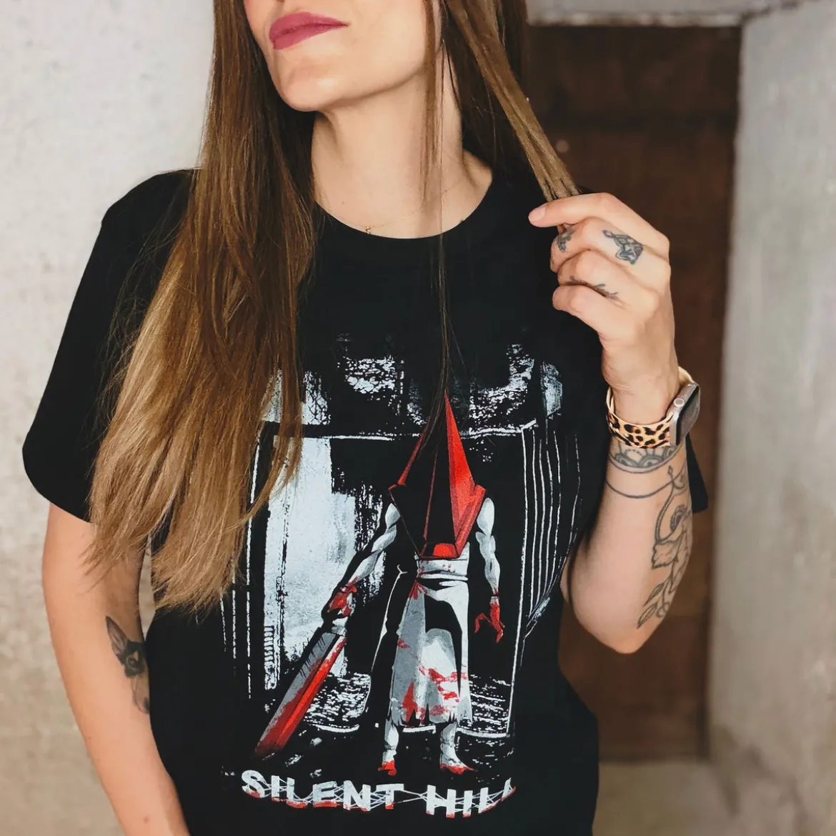 Pyramid Head T-Shirt schwarz für Silent Hill Fans