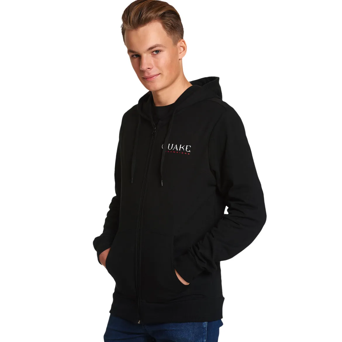 Quake - Logo Jacke schwarz