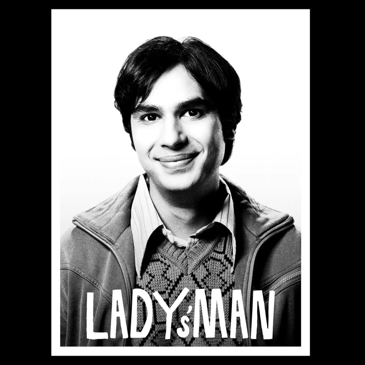 Raj Lady's Man T-Shirt schwarz - The Big Bang Theory