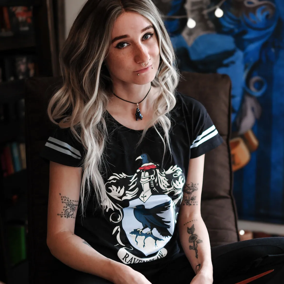 Ravenclaw Wappen Pyjama schwarz - Harry Potter