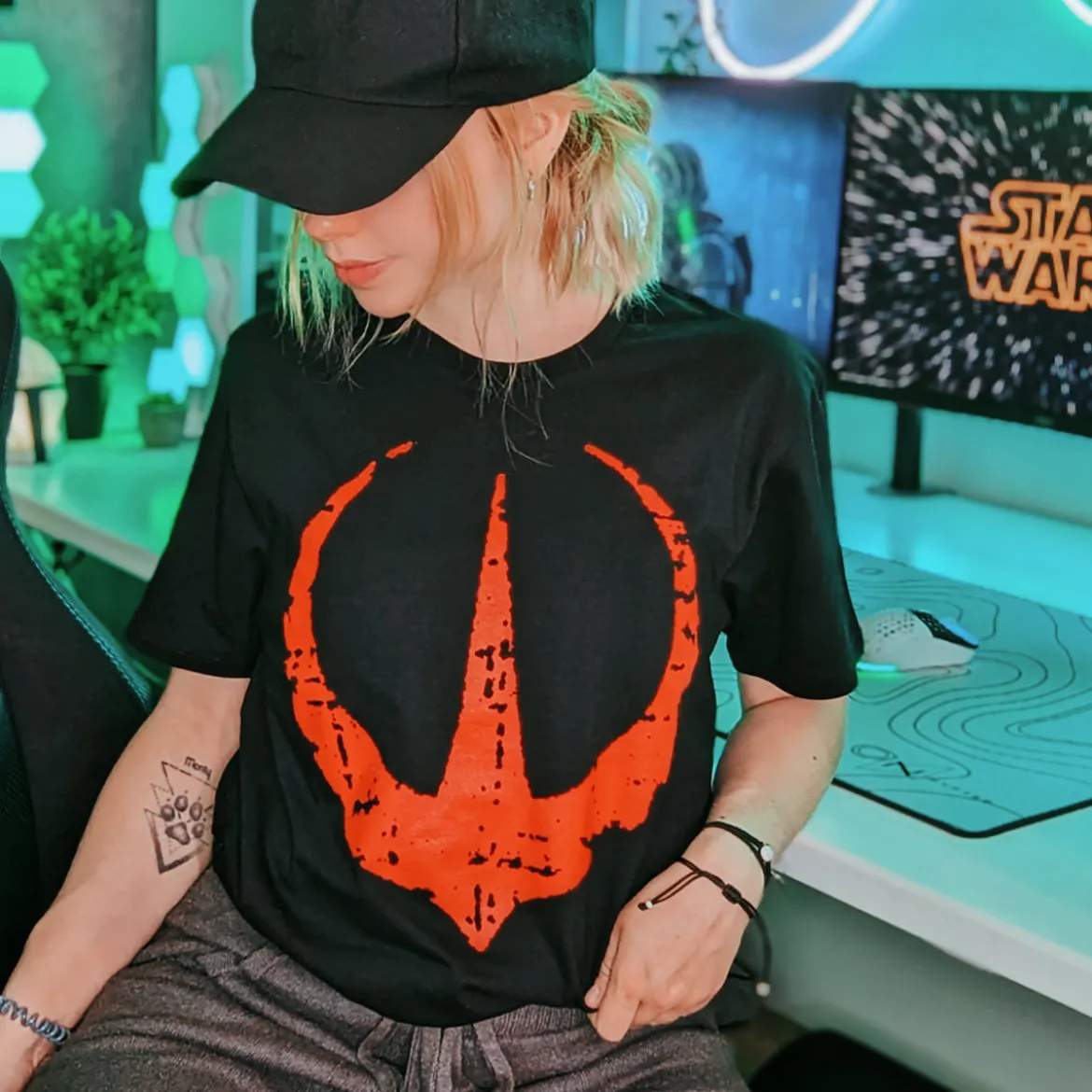 Rebellion Logo T-Shirt schwarz - Star Wars Andor