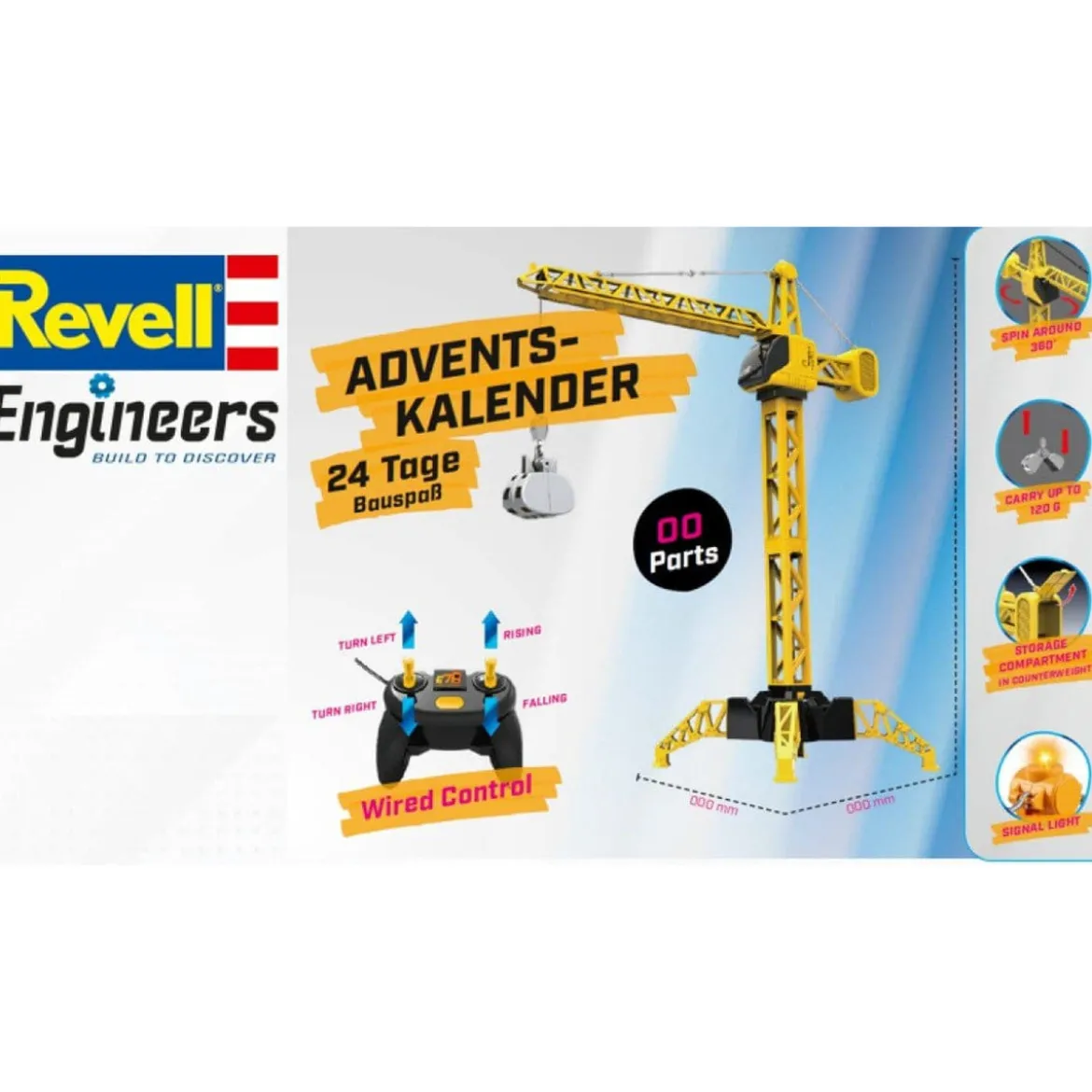 Revell Engineers Adventskalender Mega Crane