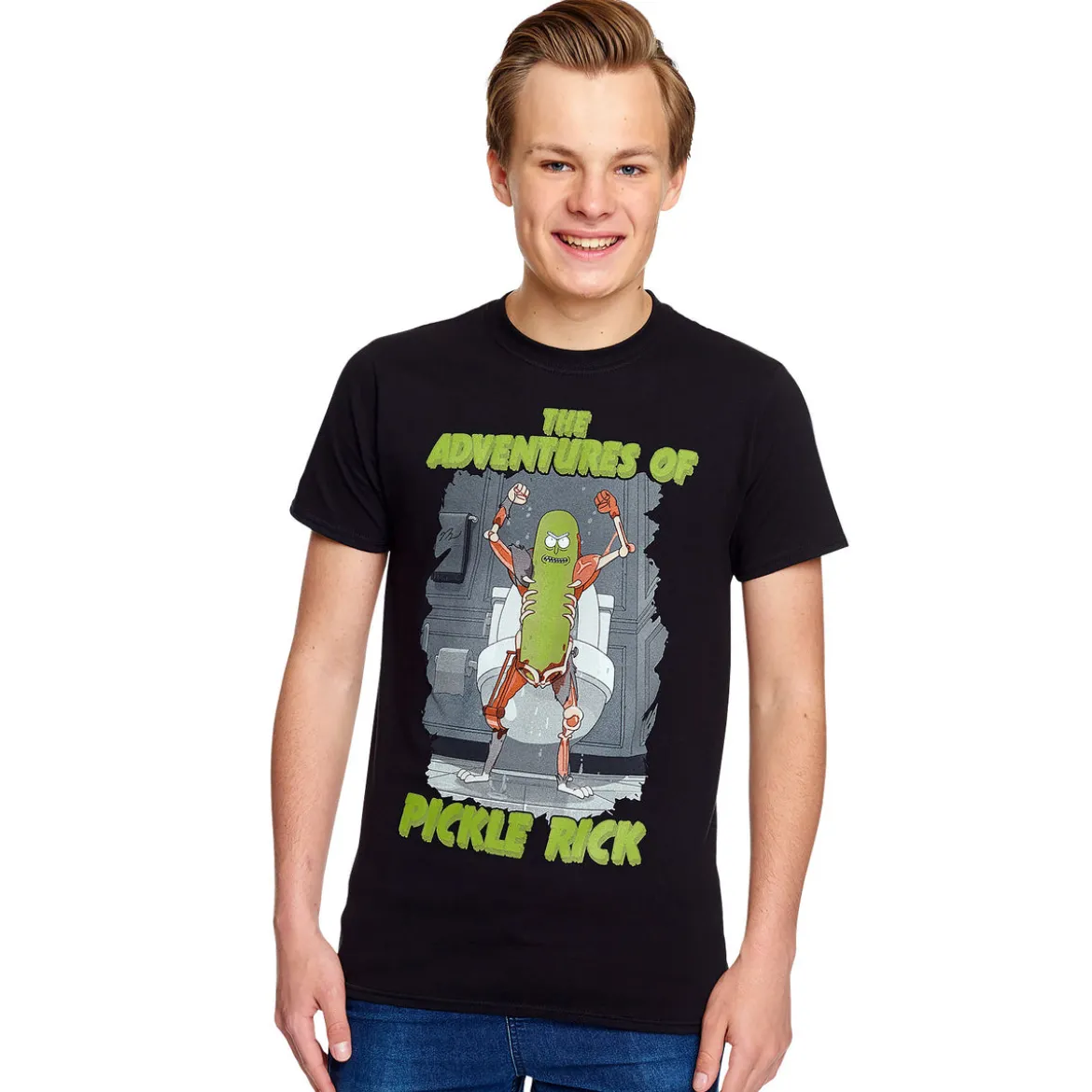Rick and Morty - Adventures of Pickle Rick T-Shirt schwarz