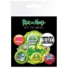 Rick and Morty - 6er Button Set