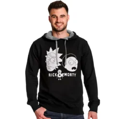 Rick and Morty - Faces Hoodie schwarz